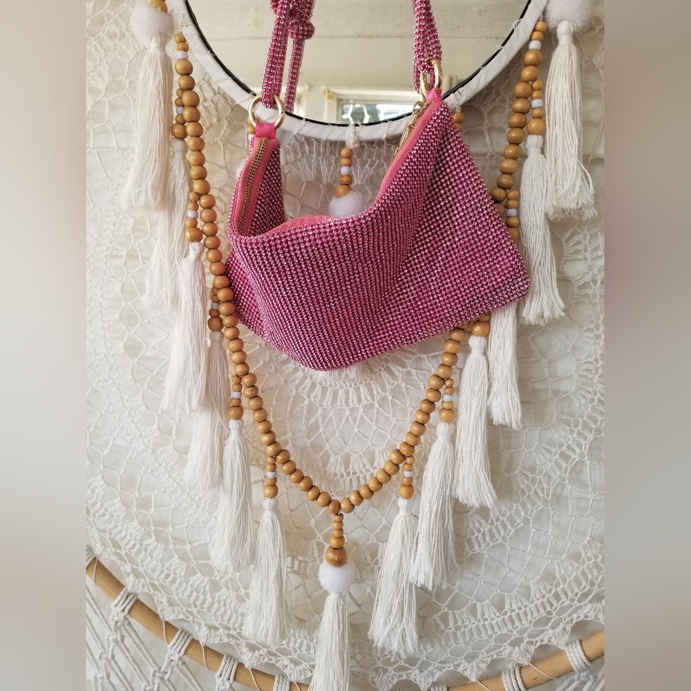 Always Shine Pink Crystal Rhinestone Bag - Picture 6 of 7